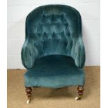 Victorian easy armchair.