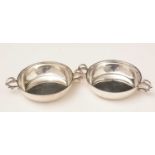 A pair of Elizabeth II silver porringers