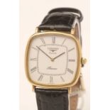 A Longines 'Presence' gold-plated wristwatch