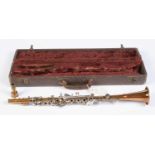 American 'Glory Tone' Bb metal covered hole (plateau) clarinet