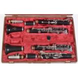 Pair of Boosey and Hawkes Clarinets Imperial Model 926 Bb and A, cased