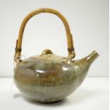 A studio pottery teapot.