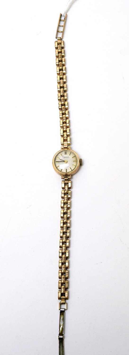 A 9ct gold cased Corvair cocktail watch