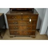 An early 20th C oak chest of drawers.