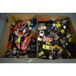 A collection of die-cast model vehicles.