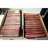 A collection of volumes of parish records and registers.