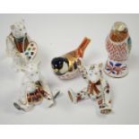 A collection of Royal Crown Derby paperweights