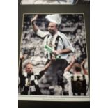 A selection of Newcastle United F.C. signed photographs.