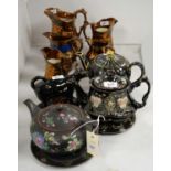 Selection of ceramic jugs and teaware.