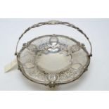 A Victorian silver bread basket