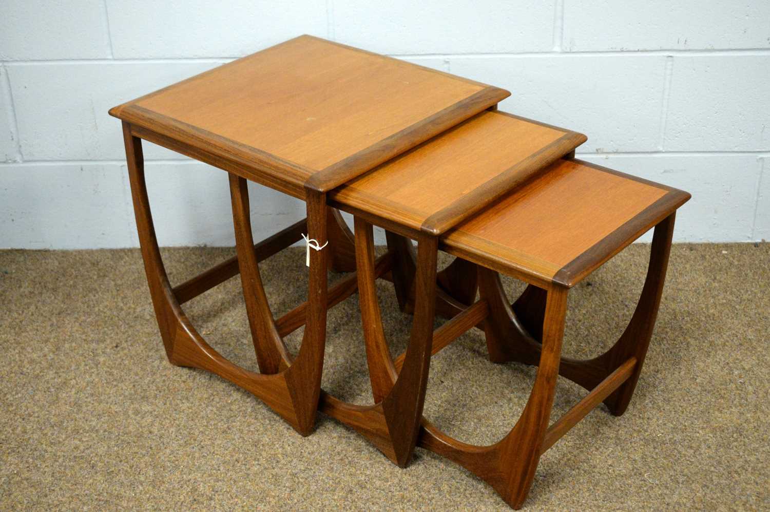 G-Plan nest of three 'Astro' teak tables.