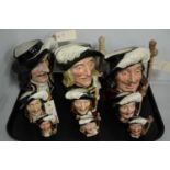 A collection of Royal Doulton toby jugs