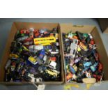 A collection of die-cast model vehicles.