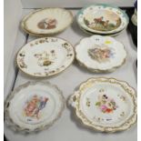 Selection of 19th Century and later decorative plates.
