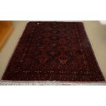 A Turkoman rug.