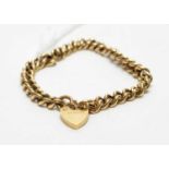 A 9ct gold curb-link bracelet