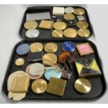 Selection of lady's vintage compacts and accessories.