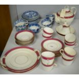 Victorian tea service; and miscellaneous tea ware, including Maling.