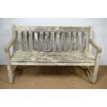 Garden bench by Alexander Rose Ltd