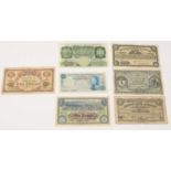 Isle of Man and other banknotes,