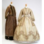 Two Victorian day dresses