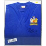 A Manchester United 1968 European Cup Final shirt signed by Sir Bobby Charlton