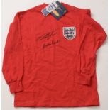 An autographed 1966 England World Cup football shirt