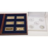 A London Mint 2019 Silver Sovereign coin set, and Windsor Mint British Banknotes