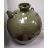 Studio Pottery earthenware bottle.