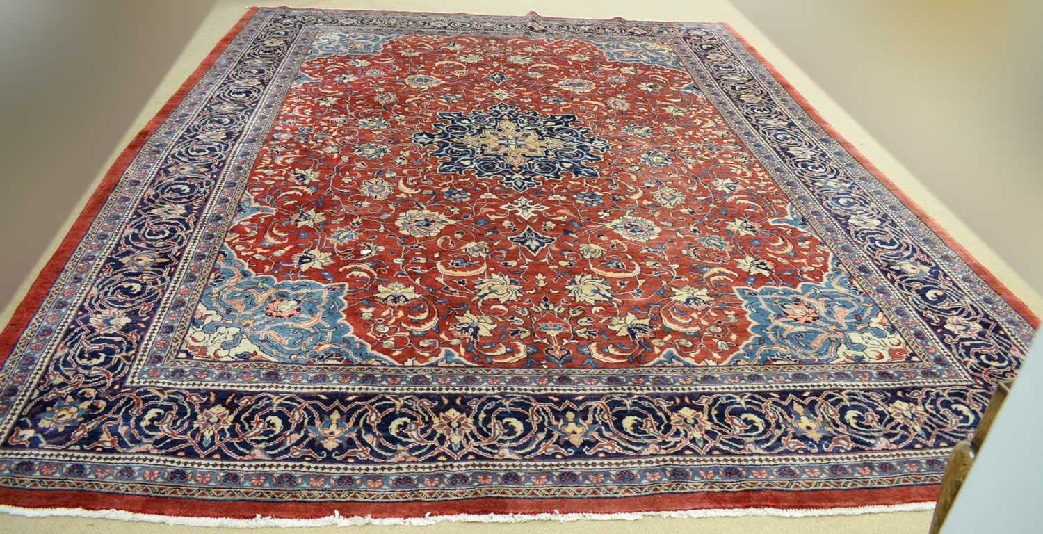 A decorative modern Persian carpet