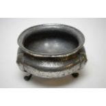 An Arts & Crafts Roundhead pewter bowl.