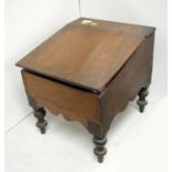 A Victorian mahogany work or sewing box