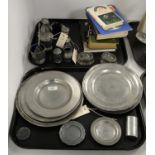 Selection of Pewter ware, and books relating to Pewter.