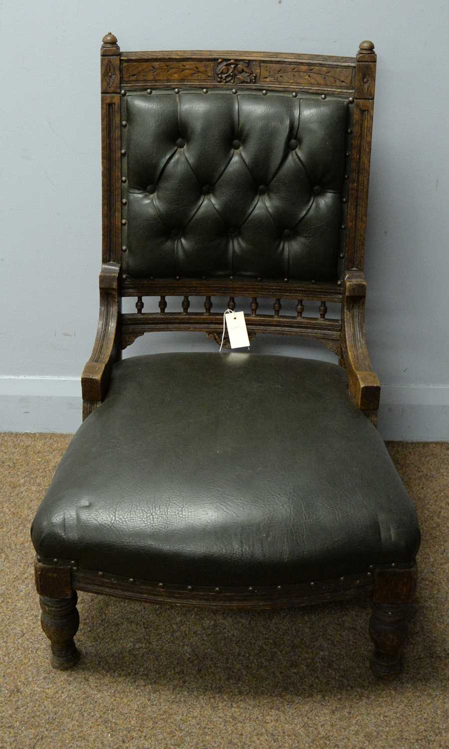 Victorian easy chair - Image 2 of 2