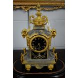 A French mantel clock.