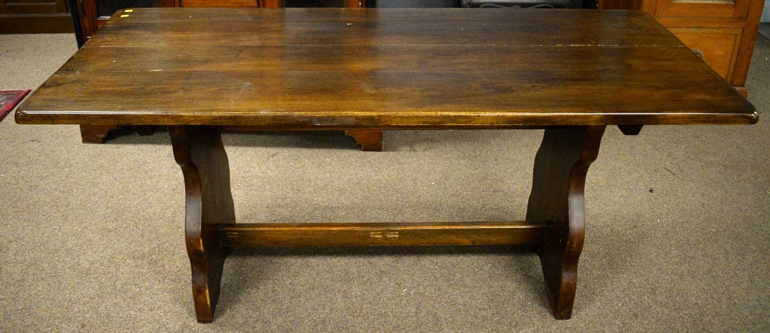 A 20th C refectory style dining table.