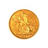 An Australian Queen Victoria gold sovereign, 1887,