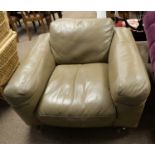A Barker & Stonehouse leather armchair.