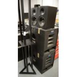 Mackie speakers, subwoofers and stands