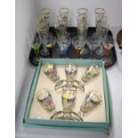 Selection of glassware.