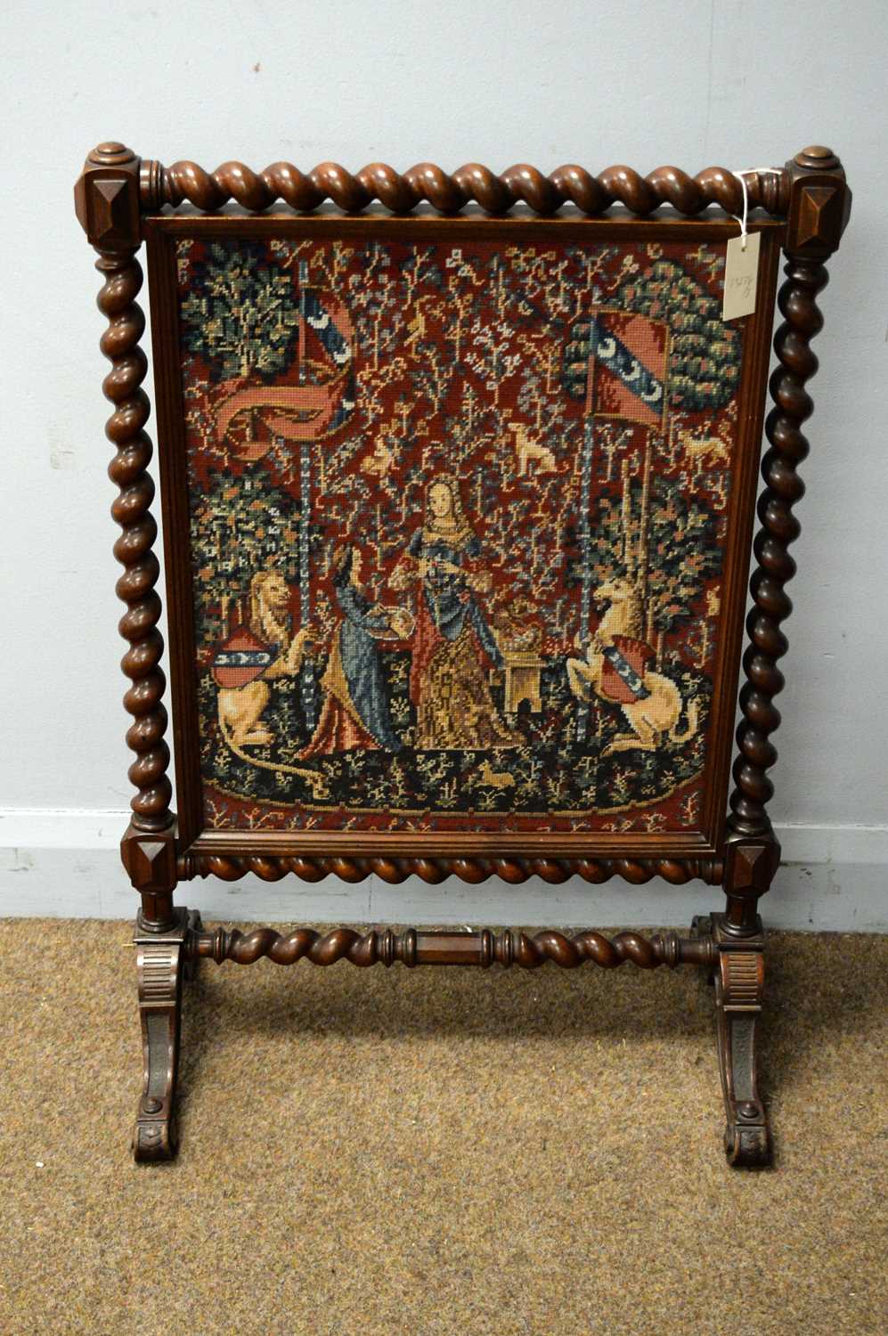 A Victorian firescreen