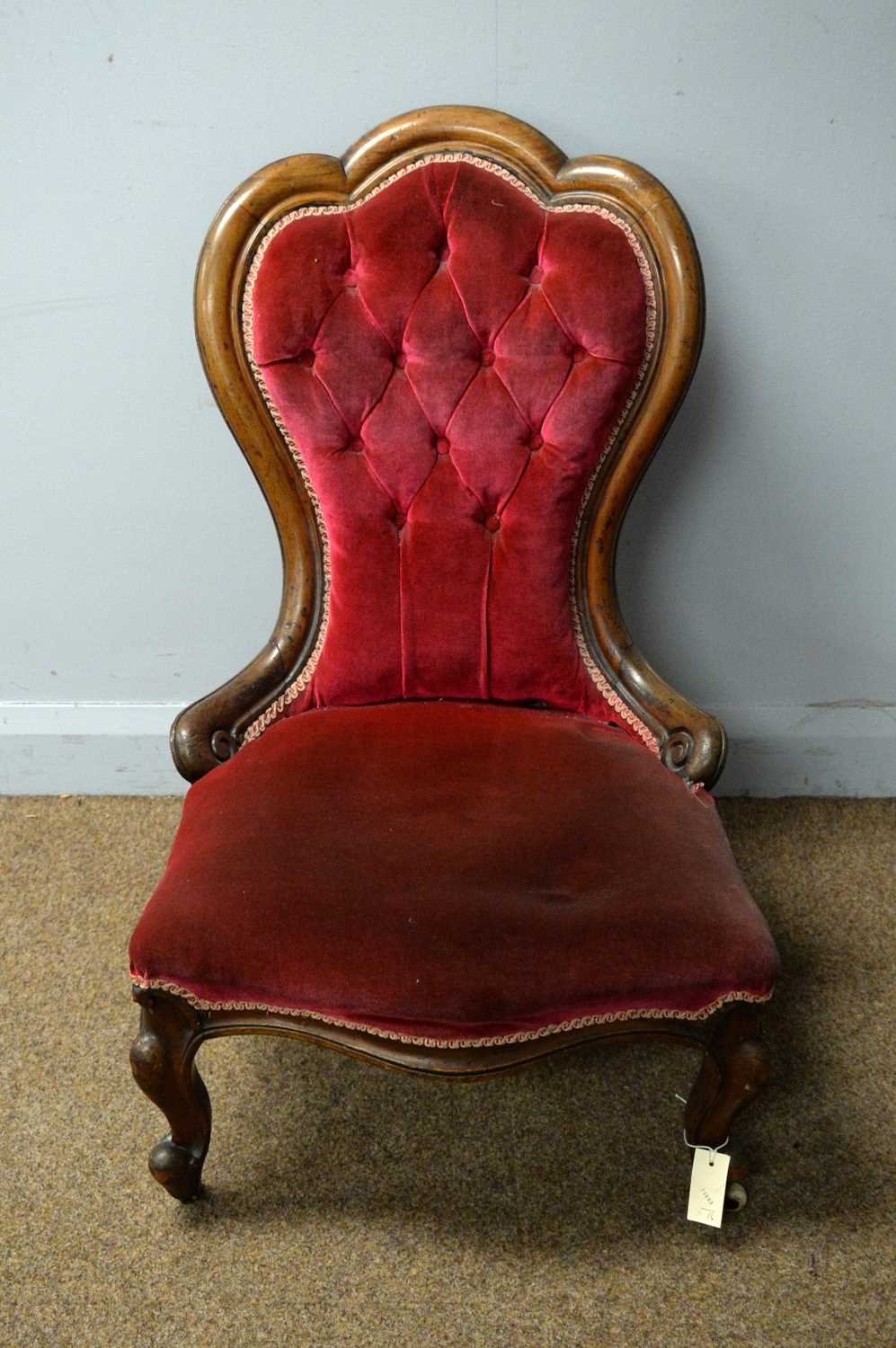 Victorian easy chair - Image 2 of 2