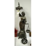 20th C figure of 'Lady Justice'.