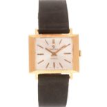 Tressa Incabloc: an 18ct yellow gold cased wristwatch,