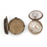 James Stillton, London: a mid 18th-Century silver pair cased pocket watch