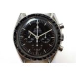 Omega Speedmaster Professional: a stainless steel cased wristwatch,