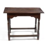 An 18th Century oak side table