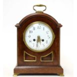 Victorian walnut mantel clock.