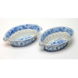 Pair of Spode pearlware chestnut baskets