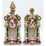 Pair of French gothic scent bottles